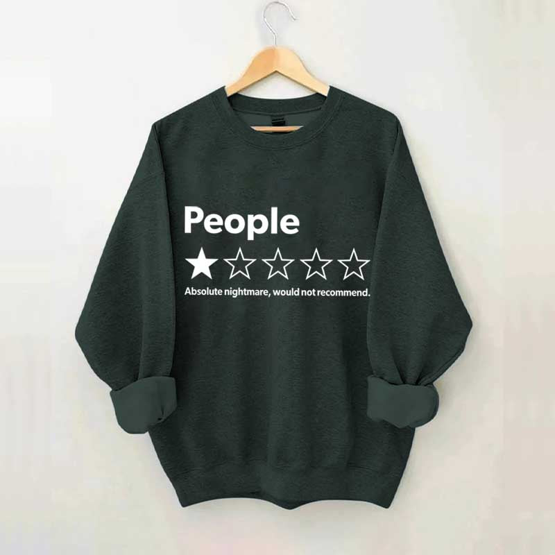 People One Star Review Sweatshirt