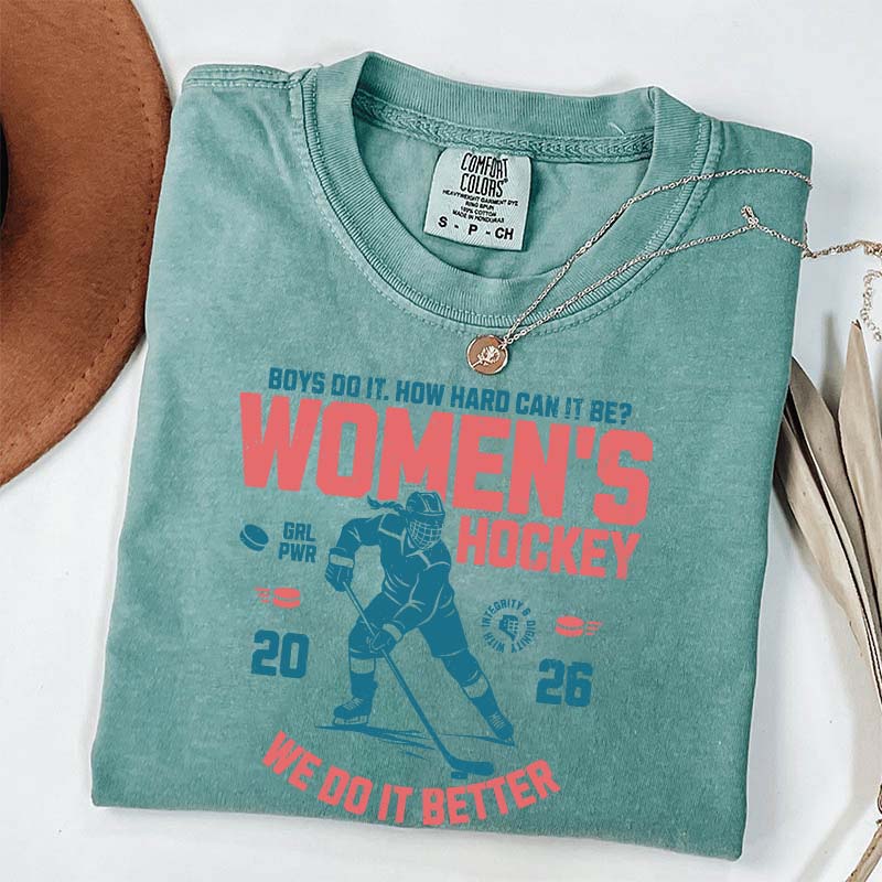Hockey Lover Merch Feminist T-Shirt