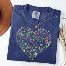 Wildflower Heart Graphic T-Shirt