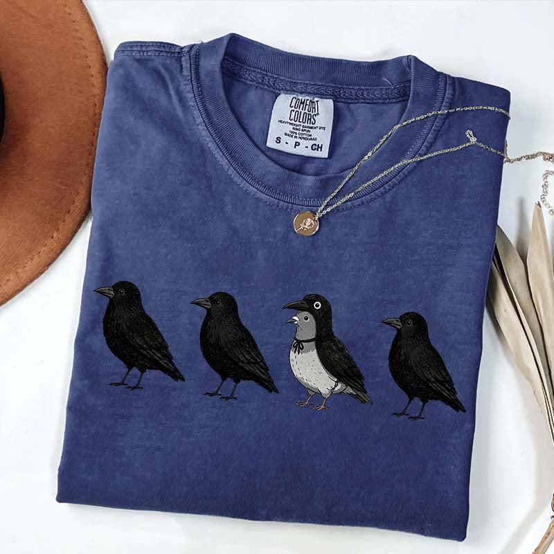 Funny Crow Pigeon T-Shirt
