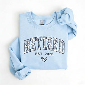Floral Retired Est 2026 Sweatshirt