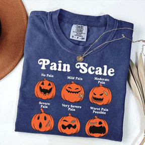 Pain Scale Fall Pumpkin Nurse T-Shirt