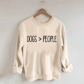 Dogs Over People Minimalist Sweatshirt