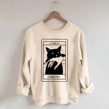 Tarot Card Black Cat Sweatshirt