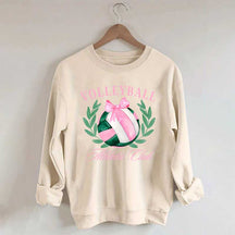 Coquette Bow Volleyball Preppy Sweatshirt