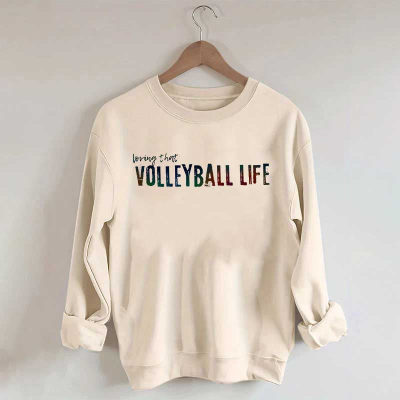 Cool Volleyball Player Sweatshirt