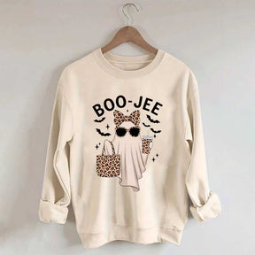 Boo-Jee Ghost Leopard Sweatshirt