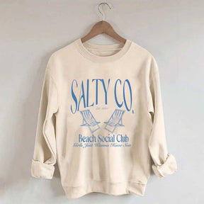 Custom Salty Co Beach Social Club Sweatshirt