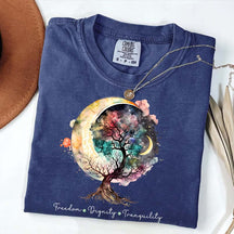 Freedom Dignity Tranquility Tree T-Shirt