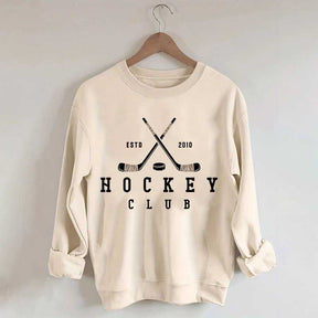 Personalized Year Vintage Ice Hockey Club Sweatshirt