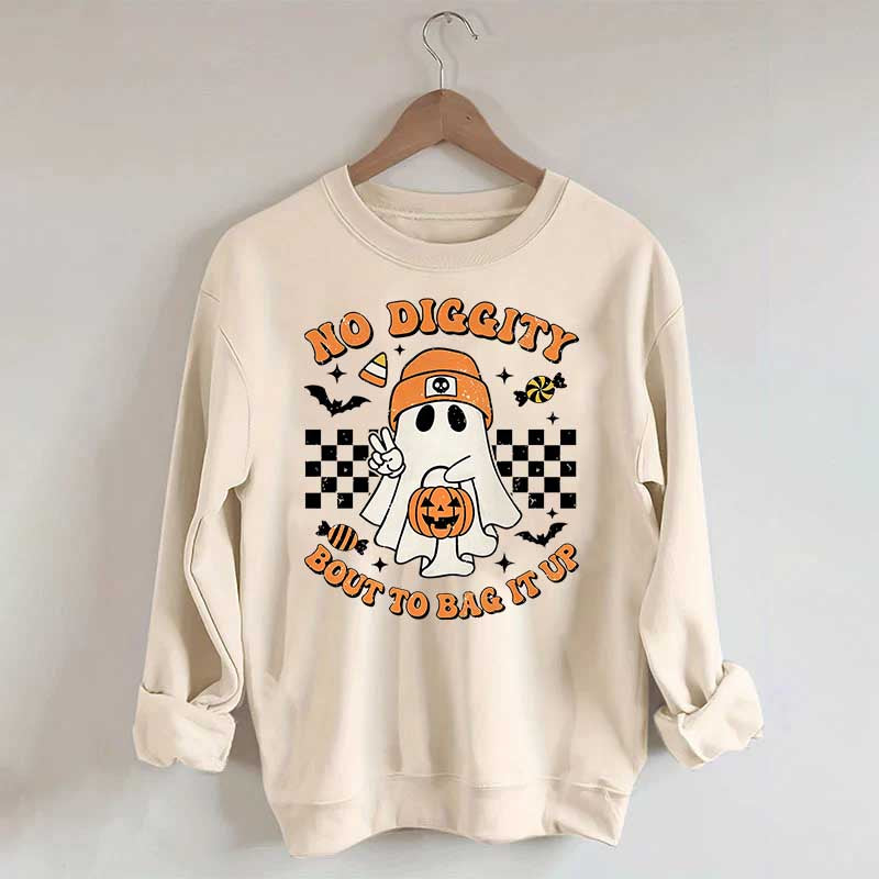 Funny No Diggity Bout To Bag It Up Sweatshirt