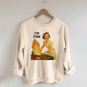 I'm Fine Retro Sweatshirt