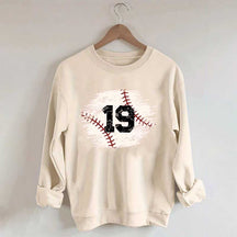 Custom Baseball Team Number Sweatshirt