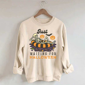 Funny Just Waiting for Halloween Sweatshirt