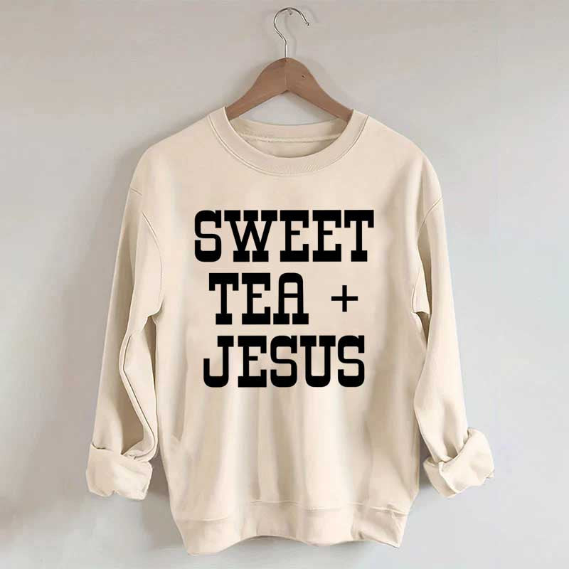 Sweet Tea + Jesus Minimalist Swatshirt