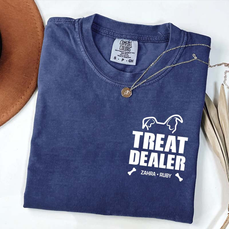 Custom Dog Dad Pet Name T-Shirt