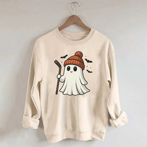Fun Hockey Halloween Cute Ghost Sweatshirt