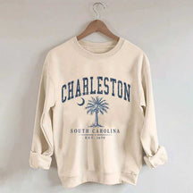 Retro Charleston South Carolina Palm Tree Sweatshirt