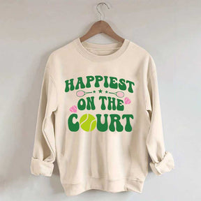 Happiest on The Court Sweatshirt