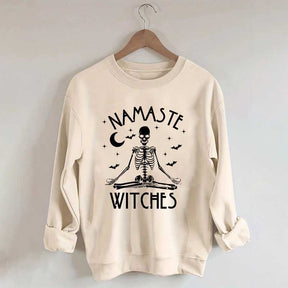 Namaste Witches Skeleton Yoga Sweatshirt