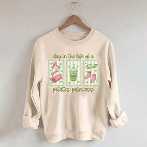Pilates Princess Preppy Fitness Girl Sweatshirt