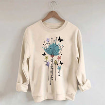 Mama Flower Butterfly Sweatshirt