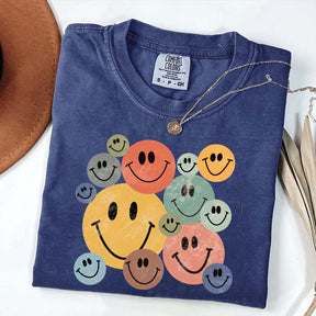 Retro Smiley Faces T-Shirt
