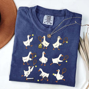 Cute Goose Tennis Sports T-Shirt