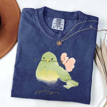Cute Bird With Flower T-Shirt