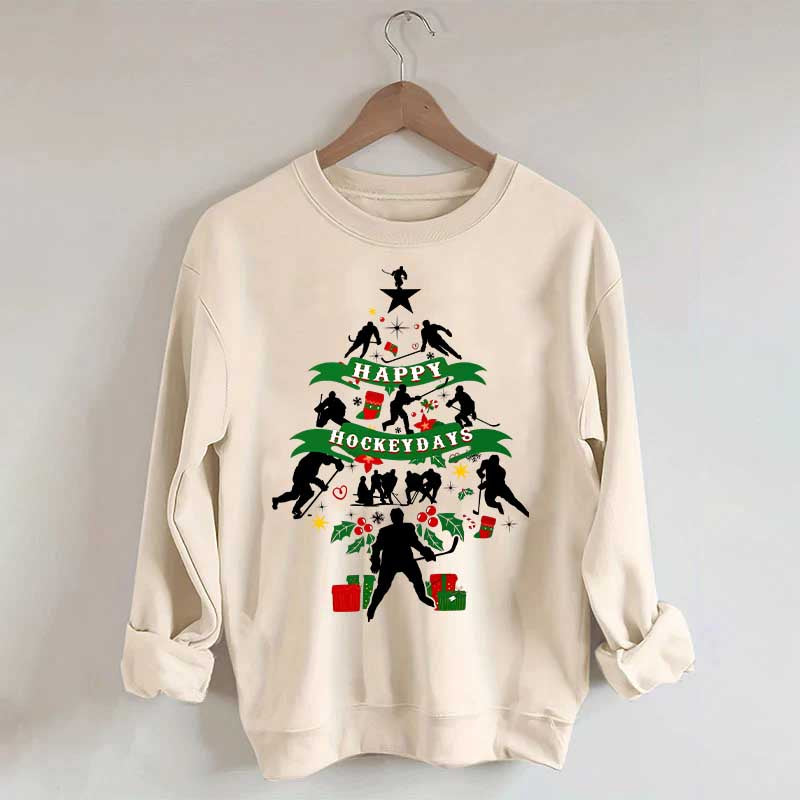 Happy Hockeydays Christmas Sweatshirt