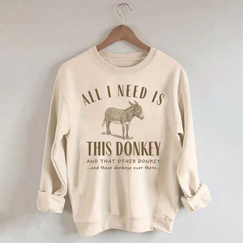 Funny Donkey Mom Mule Sweatshirt