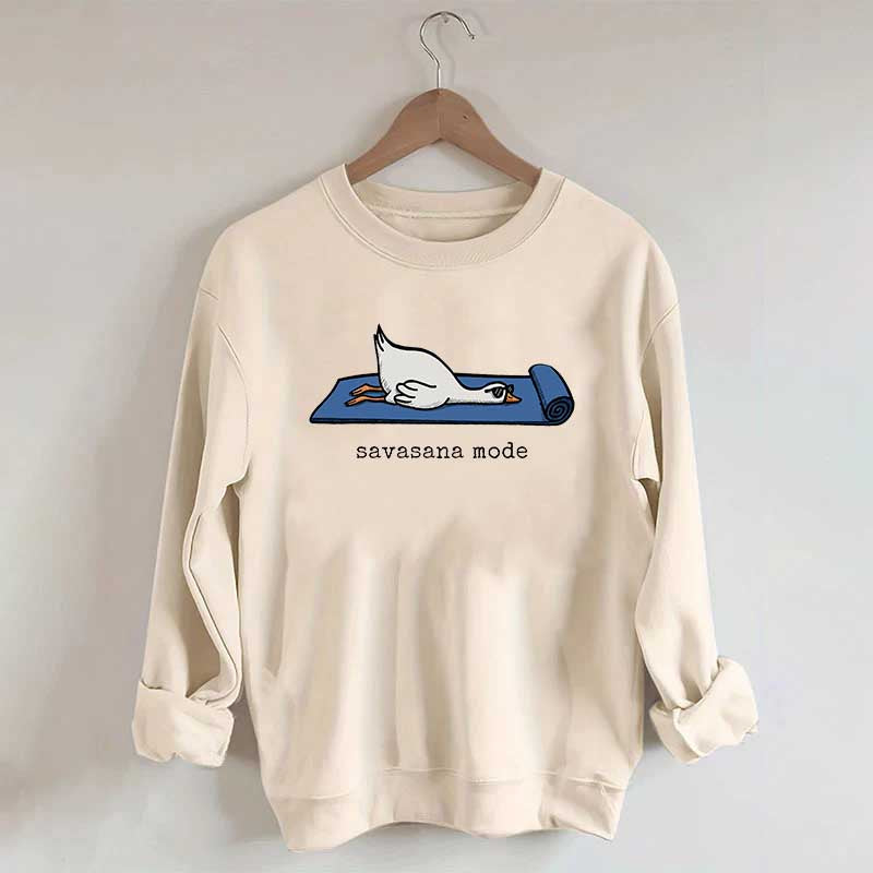 Silly Goose Yoga Savasana Mode Sweatshirt