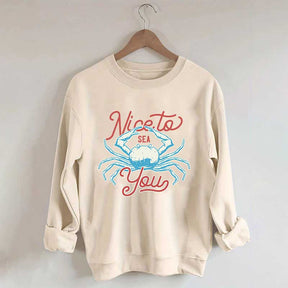 Coral Reef Nice To Sea You Sweatshirt