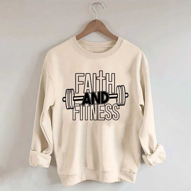 Faith and Fitness Weightlifting Sweatshirt