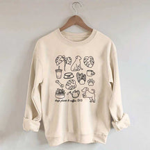 Dogs Plants & Coffee Sweatshirt
