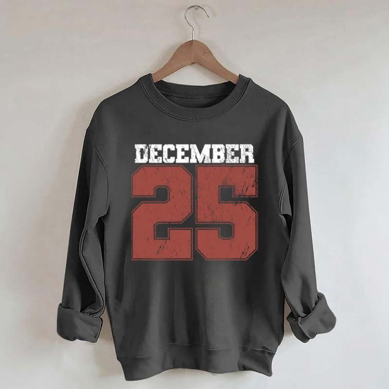 Retro December 25 Christmas Sweatshirt
