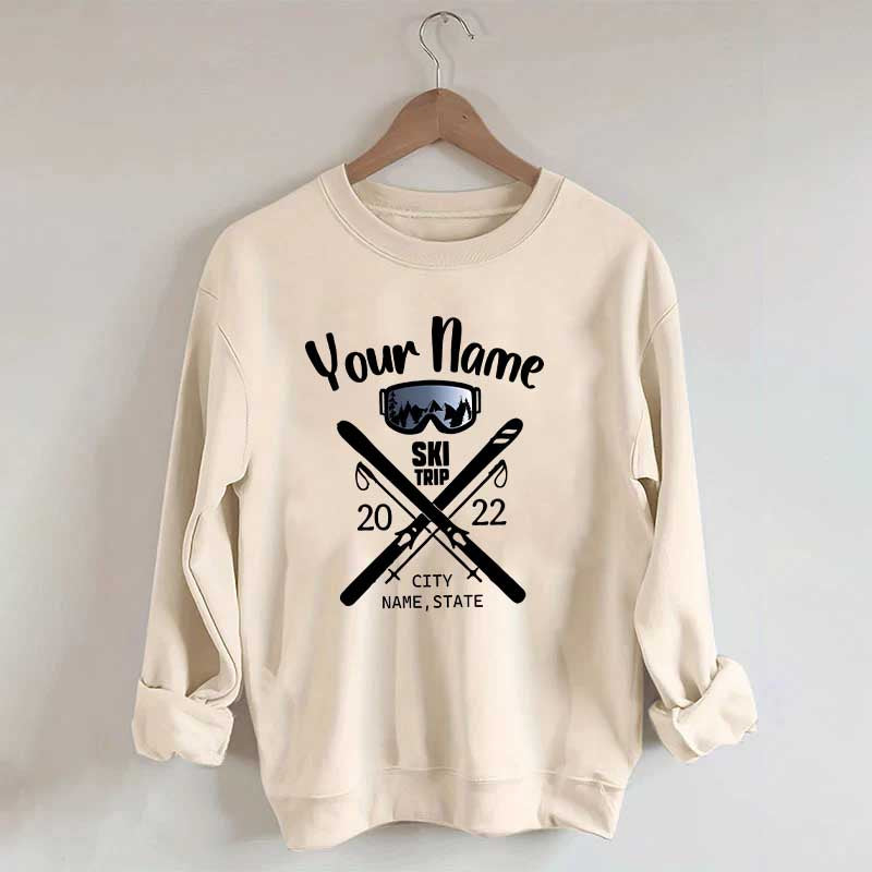 Personalized Snow Trip Sweatshirt