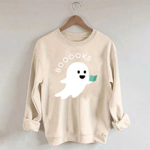 Ghost Books Reader Booooks Cute Sweatshirt