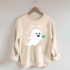 Ghost Books Reader Booooks Cute Sweatshirt