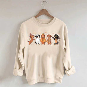 Cute Wiener Dog Halloween Dachshund Sweatshirt