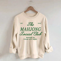 Personalized Mahjong Social Club Sweatshirt