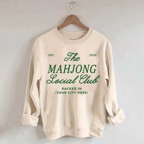 Personalized Mahjong Social Club Sweatshirt