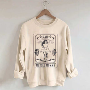 Tarot Card Muscle Mommy Pump Cover Gym Sweatshirt