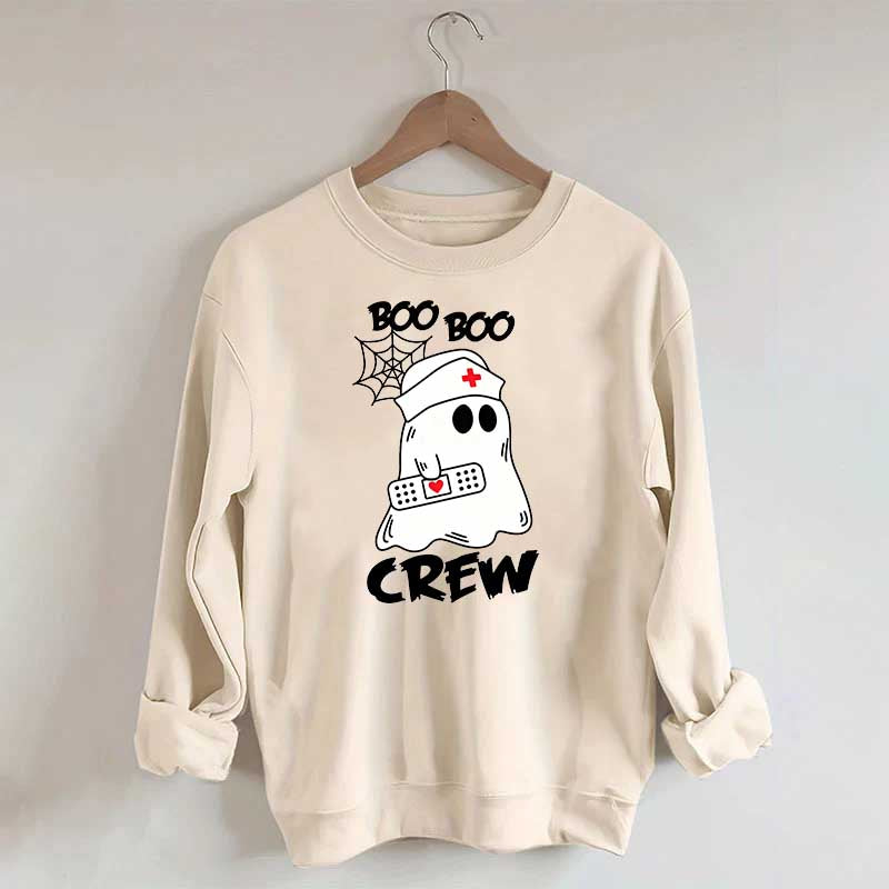 Cute Halloween Boo Crew Nurse Sweatshirt