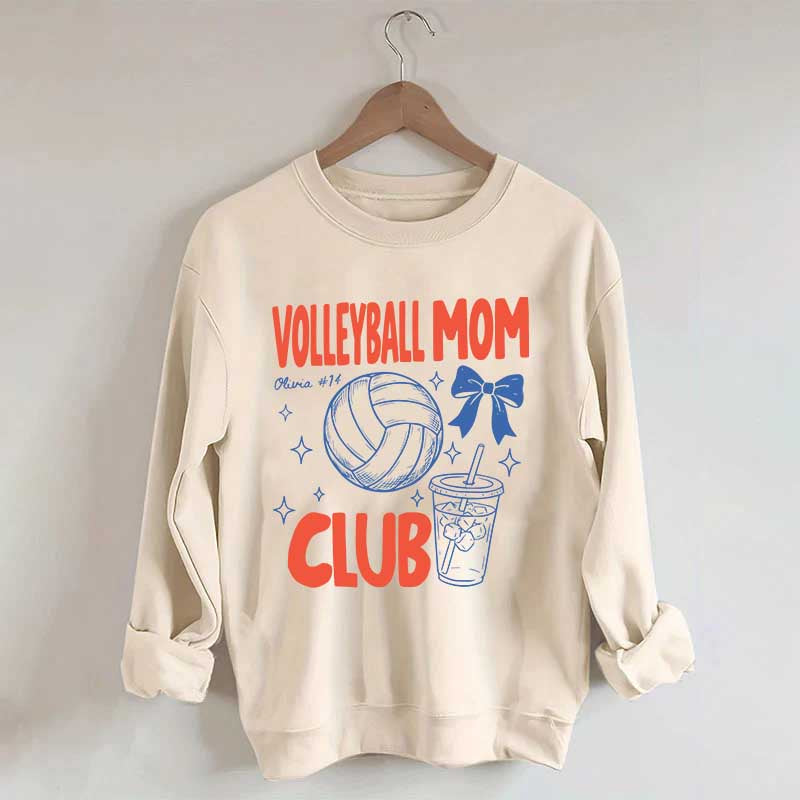 Custom Volleyball Mom Club Sweatshirt