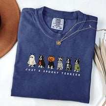 Spooky Boston Terrier Halloween T-Shirt