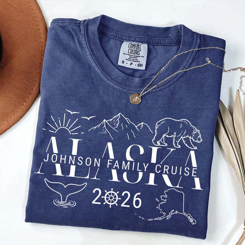 Custom Alaska Cruise Group Matching Vacation T-Shirt
