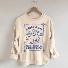 A Book A Day Bookworm Sweatshirt