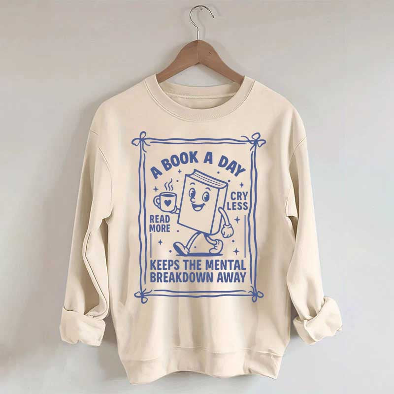 A Book A Day Bookworm Sweatshirt