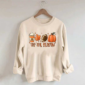Tis The Season Coffee Football Sweatshirt